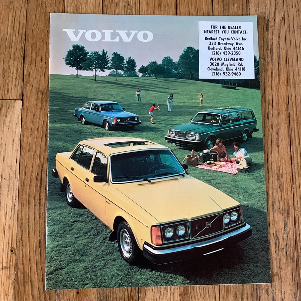 1980 Volvo Original Car Sales Brochure Bertone coupe DL GL GT